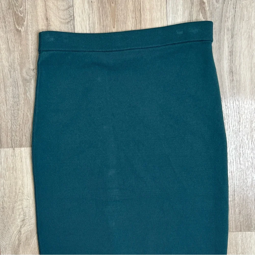 REISS Hatty Button Front Skirt Green Size M NWT